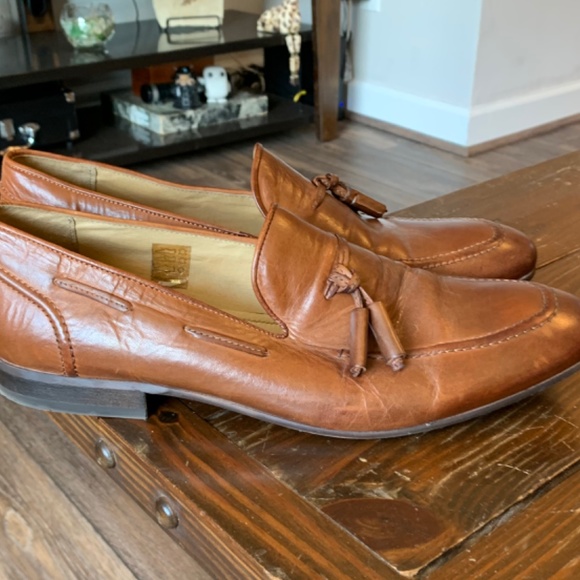 H London mens brown leather penny loafer size 12 - Picture 6 of 6